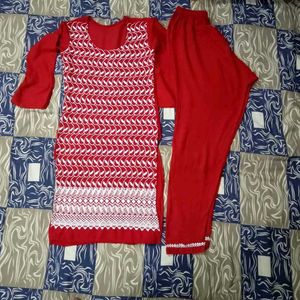 Elegant Embroidered Kurta Pant Coord Set