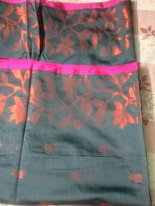 Elegant Black Floral Saree