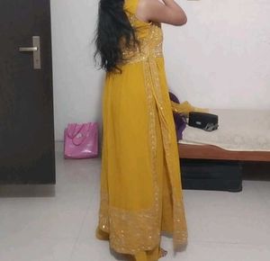 Yellow Embroidered Dress