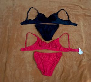 Combo 2 Bikini 👙 Set Very Beautiful Black And Re
