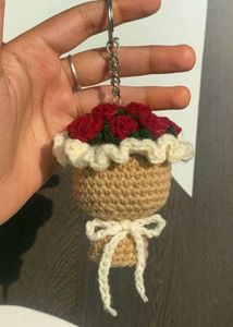 Crochet bouquet Keychain