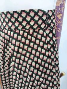 Brown Checked Skirt