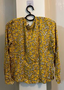Floral Yellow Blouse