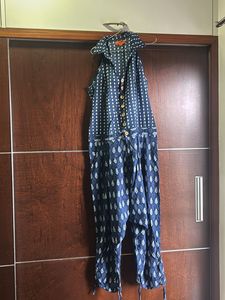 Women Floral Printed Button Up Jodhpuri Jumpsuit