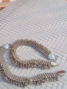 Silver Anklets with bells
