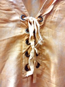 Floral Embroidery Top for Women in Golden Colour