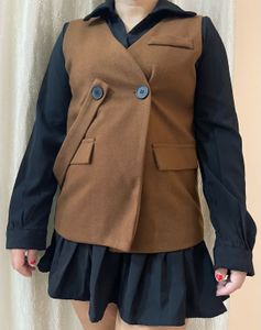 Waist Coat And Dress Set