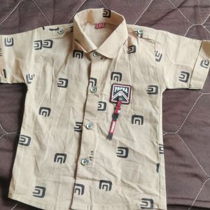 Boys Shirt And Denim Combo Set