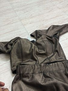 Metallic Bronze Co-ord Set