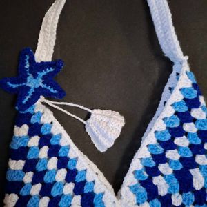 Handmade Crochet beach bag🌊⛱️