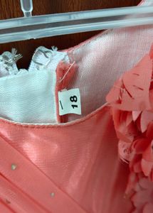 Vibrant Pink Frock With Soft Fabric