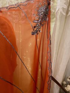 Elegant Orange Saree
