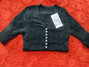 Chic Black Button-Down Cardigan❤️