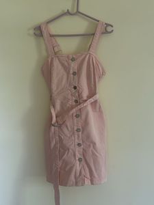 Pink Denim Dress