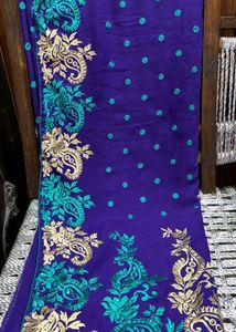 Heavy Embroidered Saree