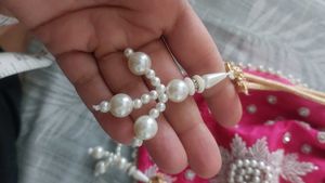 Pink Beaded Potli Bag