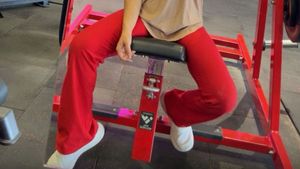 Red Flared Up Pants
