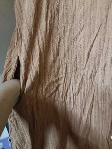 Brown Maxi Shirt Dress