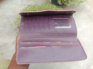 💜Purple Floral Button Wallet 🌸