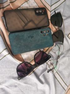 sunglasses and mobile cover
