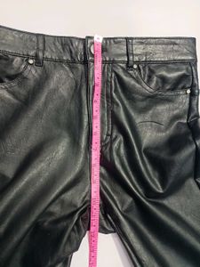 Black Faux Leather Skinny Pants
