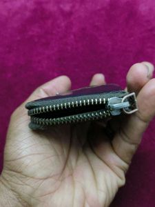 Vintage Leather Zip Wallet