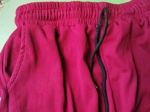 Burgundy Corduroy Shorts