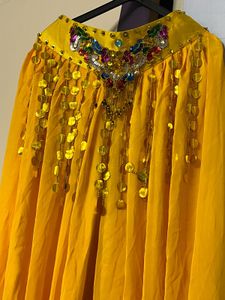 haldi wear Yellow Embellished Harem Pants