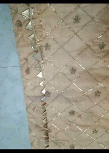 gotta patti saree with stitched boluse