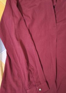 Burgundy Long Sleeve Top