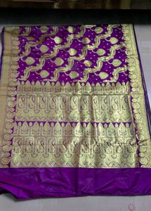 Elegant Purple Benarasi Saree