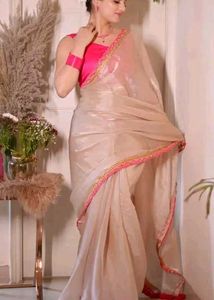 Elegant Pink Saree Blouse