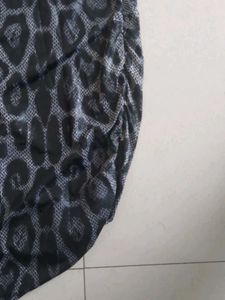 Leopard Print One-Shoulder Dress