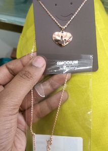 Pure Silver Chain Heartbeat Pendant