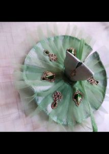 Green Embellished Dress For laddu Gopal