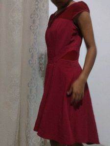 Red Fit and Flare Dress
