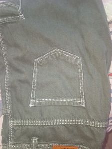 Olive Green Denim