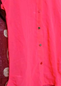 Hot Pink Button-Down Top🔥