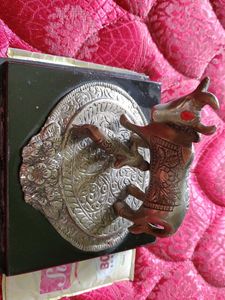 Antic Piece Of The Silver Cow With Her Calf