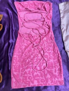 Urbanic Bright Pink Bodycon Dress