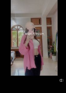 Linen Blend Pink Poplin Shirt