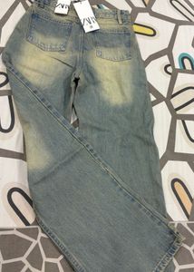 Vintage Wash Denim Jeans