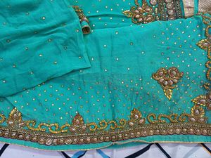 Teal Embellished Salwar Kameez Suit
