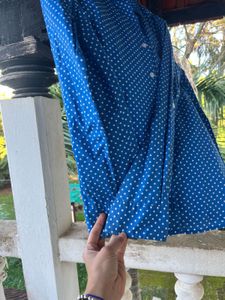 Blue Polka Dot Shirt