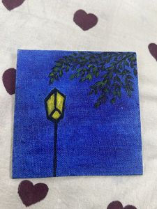 Original Street Lamp Painting