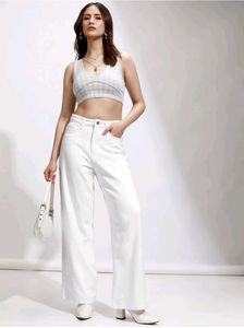 White Wide Leg Jeans