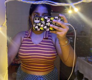 Stripped Crop Tee