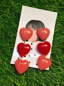 3 Layered Love Earrings