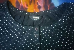 Black Printed Tshirt for Women