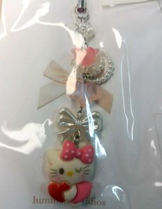 🐾🐱🎀 Sweet Kitty Floral Phone Charm with Bow 🌸✨